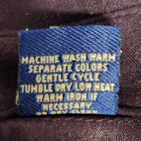 Newton Trading Co 1X Shacket Shirt Eggplant Purple Gold and Stone Look Buttons - Picture 5 of 5